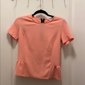 Peach Peplum Bar III Top